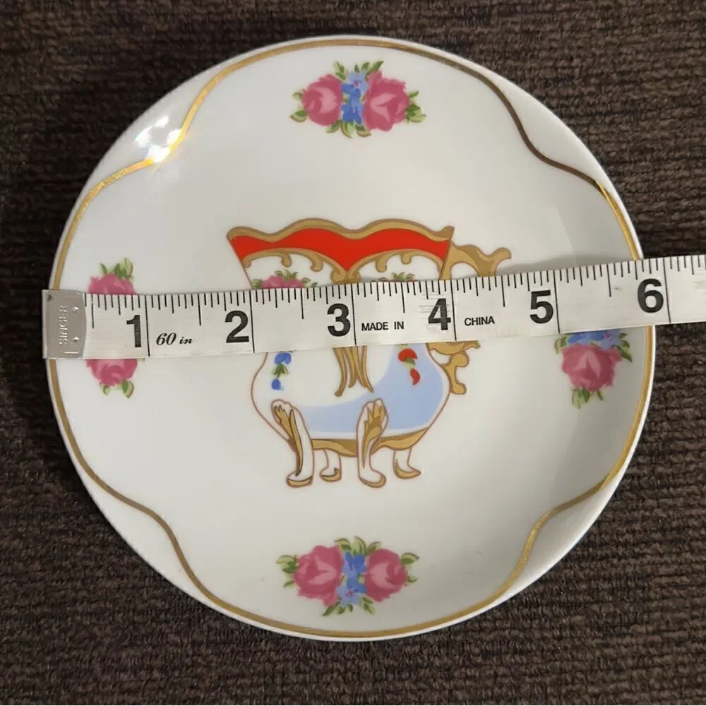 St. Martin Email de Limoges Decore a La Main a.f. Marino Floral Cup Print Saucer